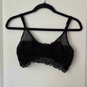 Chic Black Lace Bralette
